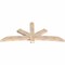 Ekena Millwork Alberta Smooth Timber Gable Bracket, Douglas Fir, 84"W x 35"H x 3 1/2"D x 5 1/2"F, 10/12 Pitch GBW084X35X0406ALB00SDF - alternate 5